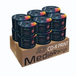 MEDIARANGE CD-R 52X FULL PRINT 12 X SHRINK (50) MR208 XXL CD PACK