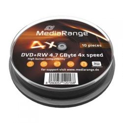 MediaRange DVD+RW 4X Cake (10) /MR451/