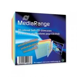 MediaRange colour CD slim case 5,2mm (20) /BOX37/