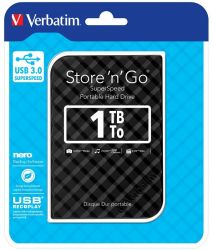 Verbatim Store N Go G2 Extern pevn disk 1TB 2,5 USB 3.0 ierny /53194/